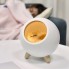 Ночник для детей LED-светильник кошкин домик Cat House с мягкой игрушкой спящий котик и сенсорной кнопкой 13х15 см Белый (Night light-3)