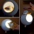 Ночник для детей LED-светильник кошкин домик Cat House с мягкой игрушкой спящий котик и сенсорной кнопкой 13х15 см Белый (Night light-3)