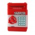 Копилка для банкнот и монет Number Bank детский сейф банкомат с кодовым замком, звуковым сопровождением и кнопками 19х14 см Red (19033-S1)