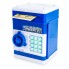 Копилка для банкнот и монет Number Bank детский сейф банкомат с кодовым замком, звуковым сопровождением и кнопками 19х14 см Blue (19035-S1)