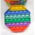 Сенсорная  игрушка Pop It, поп ит, "Нажми пузырь" пупырышки антистресс, восьмиугольник Multicolored (Bubble-12-S1)