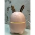 Увлажнитель воздуха c LED подсветкой Humidifier Rabbit 2в1 ароматизатор и аромадиффузор 300 мл Розовый (Зайчик-300-S1)