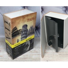 Сейф-книга с замком UKC кэшбокс с обложкой книги про Италию два ключа 18 х 11,5 х 5,5 см (21031-S1)