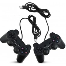 Набор USB джойстиков для двух игроков UKC игровой проводной манипулятор с вибро для ПК PC 2 шт (DJ-2082-S1)