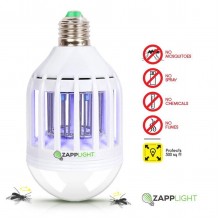 Лампа ловушка от комаров и насекомых светодиодная энергосберегающая Zapp Light  2 режима работы 9W (FD-57-S1)