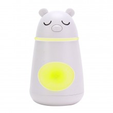 Детский светодиодный увлажнитель воздуха Humidifier с функцией ночника в форме мишки с ароматическим диффузором и Led-подсветкой 260мл USB 14,5х8,5 см Белый (742681-S1)
