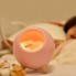 Ночник для детей LED-светильник кошкин домик Cat House с мягкой игрушкой спящий котик и сенсорной кнопкой 13х15 см Розовый (Night light-4)