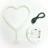 Ночник неоновый в форме сердца UKC светодиодный LED светильник с красной подсветкой сердца 21х32см (Night light-5)