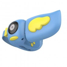 Детская видеокамера Cartoon Wing цифровая с цветным дисплеем, функцией фотоаппарата и встроенной игрой Blue (HD-F5)