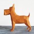3D-аппликация оригами Собака Papercraft бумага LUX качества и клей (049-S1)