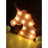Ночник для детей Голова Единорог LED-светильник UKC Baby Play с 10 светодиодами 25 см Розовый (Unicorn-FL-S1)