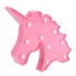 Ночник для детей Голова Единорог LED-светильник UKC Baby Play с 10 светодиодами 25 см Розовый (Unicorn-FL-S1)