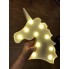 Ночник для детей Голова Единорог LED-светильник UKC Baby Play с 10 светодиодами 25 см Белый (Unicorn-FL-S1)