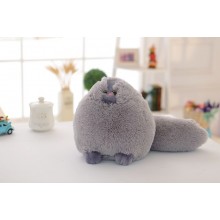 Мягкая игрушка-подушка Baby Sweet нежный плюшевый толстенький котик 30 см Серый (FL-771350-S1)