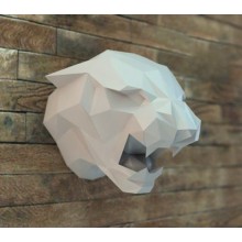 3D-аппликация оригами Пантера Papercraft бумага LUX качества и клей (030-S1)
