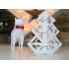 3D-аппликация оригами Собака с бантом Papercraft бумага LUX качества и клей (071-S1)