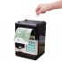 Копилка для банкнот и монет Number Bank детский сейф банкомат с кодовым замком, звуковым сопровождением и кнопками 19х13 см Черная (5265)
