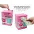 Копилка для банкнот и монет Number Bank детский сейф банкомат с кодовым замком, звуковым сопровождением и кнопками 19х13 см Розовая (5265)