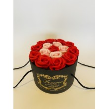 Розы из мыла ароматические Soap Flowers подарочный набор в красивой упаковке Red (Forever-22)