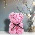 Подарочный набор 2в1 Кулон Я Люблю Тебя в форме Сердца на цепочке + Мишка из роз Best Wishes Розовый (Love-Teddy-S1)