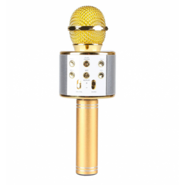 Беспроводной микрофон для караоке Wster WS858 Gold