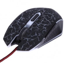 Игровая мышь Gaming Mouse проводная оптическая со светодиодной подсветкой Чёрная