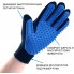 Перчатка для вычёсывания шерсти True Touch с застёжкой на липучке  24х17 см Чёрно-синяя
