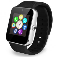 Смарт часы Smart Watch с цветным 1.54" сенсорным экраном Серебро (GT-08)
