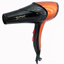 Профессиональный фен для сушки волос GEMEI с керамическим нагревателем 2600 Вт Черный с оранжевым (GM-1766-OR)