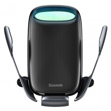 Автодержатель для телефона Baseus с беспроводной зарядкой 15 W Чёрный (37607-itS)