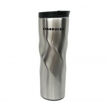 Термокружка Starbucks рельефный корпус 22,5 см Silver (Tkr-2)