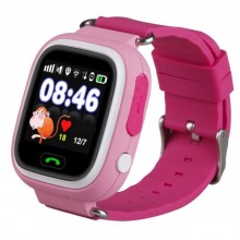 Смарт-часы Smart Baby Watch с цветным дисплеем 4,5х3,9см Розовые (Q90-А)