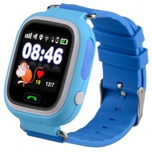 Смарт-часы Smart Baby Watch с цветным дисплеем 4,5х3,9см Синие (Q90-А)
