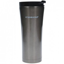 Термокружка Starbucks крышка с клапаном 19см Silver (9225-А)