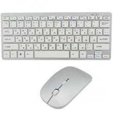 Клавиатура и мышь UKC русская беспроводная USB 78 кнопок White (W03-А) 
