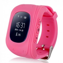 Смарт-часы Smart Watch с функцией отслеживания и кнопкой SOS Pink (Q50-А)